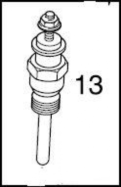 Eberspächer Glow plug for Hydronic 10, typnr: 25 2044,  25 2161 and M heaters. 24 Volt. (1-13)