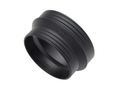 Webasto Adapter for air hoses. Ø 90 mm-Ø 80 mm. Length 45 mm. Plastic. Black