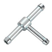 Webasto Fuel lever T- piece. 6 x 5 x 6 mm. Length 50 mm. Hight 36.5 mm. Steel/zinc