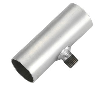 Webasto Exhaust connecting pipe with condensate drain. Ø 24 mm. Length 65 mm. High- grade steel