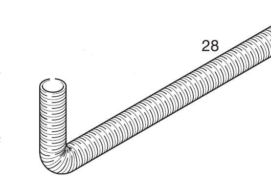 Eberspächer Flexible spiral tubing for Hydronic 10 en M heaters. Ø 30 mm. (2-29)