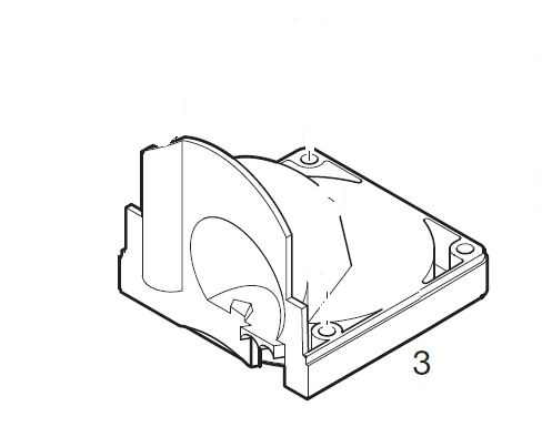 Eberspächer Cover of air combustionmotor for Hydronic heaters. (1-3)