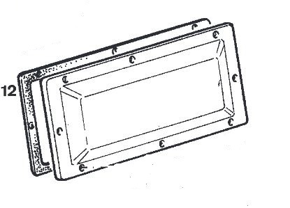 Eberspächer Pakking tussen deksel en box van D 8 L C kachels. (1-12)