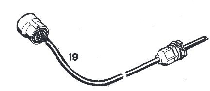 Eberspächer Kabelboom (van intern naar extern) voor D 8 L C kachels.  (1-19)