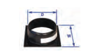 Webasto Round hose ring for Transision box WBCL001502. Ø 125 mm.