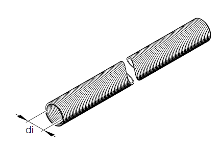 Eberspächer Flexible pipe for B/D 3 L P heaters. Ø 90 mm. APK. Price per mtr. (3-2)