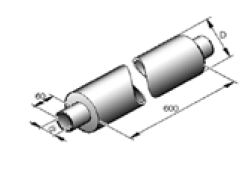 Webasto Noise filter hose. Ø 80 mm. Length 300 mm