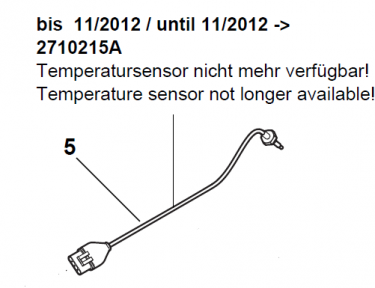 Webasto Temperatuursensor Sensorik S voor Spehros Thermo S kachels. (1-5)