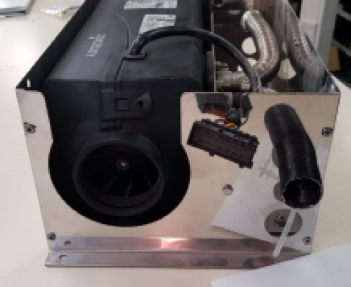 Eberspächer D4. 24 Volt. In RVS kist