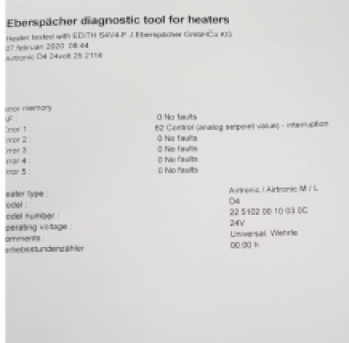 Eberspächer D4. 24 Volt. In RVS kist