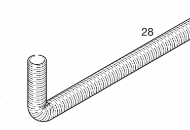 Eberspächer Flexible spiral tubing for Hydronic 10/M heaters. Ø 30 mm. (2-29)