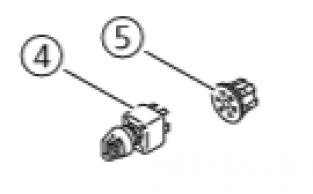 Webasto Central Plug for switch art nr: 1319243A. (5-5)