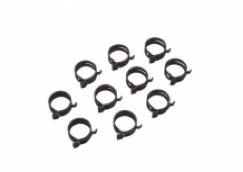 Webasto Spring clip type E with stopping component. Ø 28 mm. E1. Black. 10 Pcs
