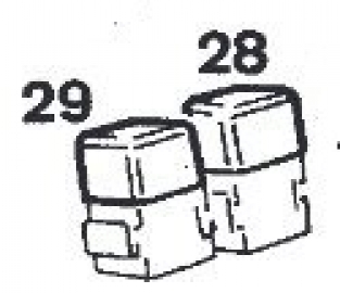 Eberspächer Relais voor D 8 L C kachels, typnr: 25 1765 en 25 1890. 12 Volt. (1-28)