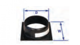 Webasto Round hose ring for Transision box WBCL001502. Ã˜ 125 mm.