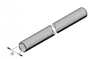 Eberspächer Flexible pipe. Ø 92 mm.. Price per meter